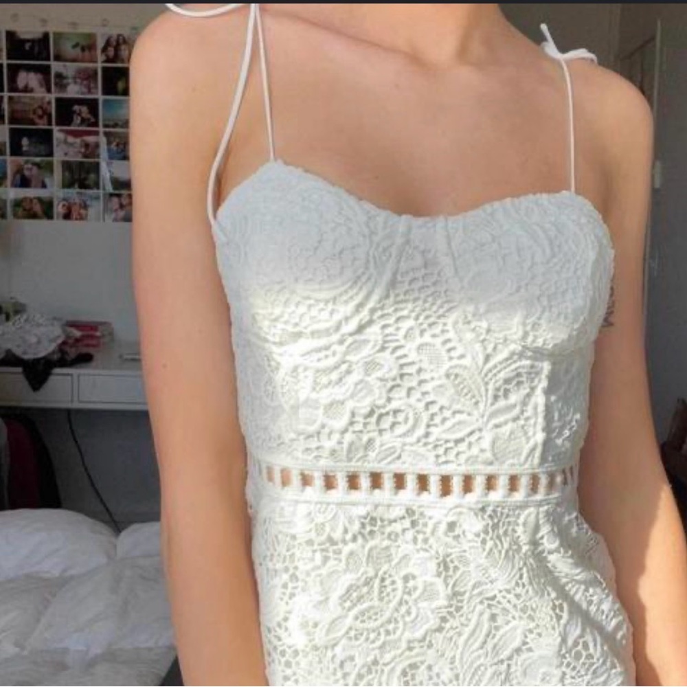 Forever 21 White Lace Mini Dress